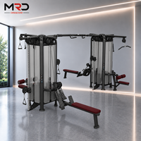 Equipo de Fitness de Alta Calidad MRD para Entrenamientos de 8 Personas, Incluye Remo en Declinación, Remo Sentado, Ejercicios de Brazos, Hombros y Core