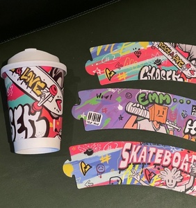 K-Pop kpop แขนแก้วกาแฟกระดาษพิมพ์โฮโลแกรมสำหรับงาน - Product Image 2