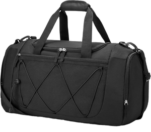 Sac de sport unisexe Oxford 20-30L avec fermeture éclair, compartiment intérieur et sangle réglable – Idéal pour le sport et les voyages - Product Image 1