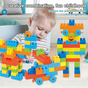 <span class=keywords><strong>Grand</strong></span> ensemble de blocs de construction éducatifs empilables multicolores, jouets de construction en plastique ABS sûr et non toxique, jouet modèle DIY, jouet train - Product Image 5