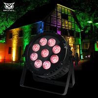 Batería RGBWA UV 6 en 1 Evento Mini DJ Wash DMX Parcan Iluminación de escenario IP65 Luz LED par impermeable al aire libre