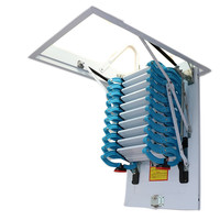 Échelle de grenier électrique rétractable pour usage domestique, escalier pliant dissimulé pour duplex 2ème étage, design invisible et peu encombrant