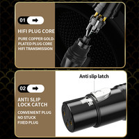 HIFI 3Pin XLR 1 à 2 mâle femelle connecteur Audio câble d'extension Microphone Y séparateur cordon ligne pour mélangeur enregistreur