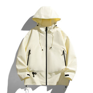 Chaqueta Bomber Larga Unisex con Capucha, Estilo Simple, para Escalada al Aire Libre, Impermeable y Cortavientos, con Logotipo Personalizado, Venta al Por Mayor de Fábrica - Product Image 3