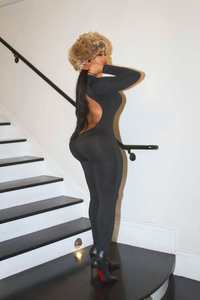 GHH10305- 2025 autunno nuova tuta aderente aderente a maniche lunghe a V da donna alla moda e Sexy - Product Image 3