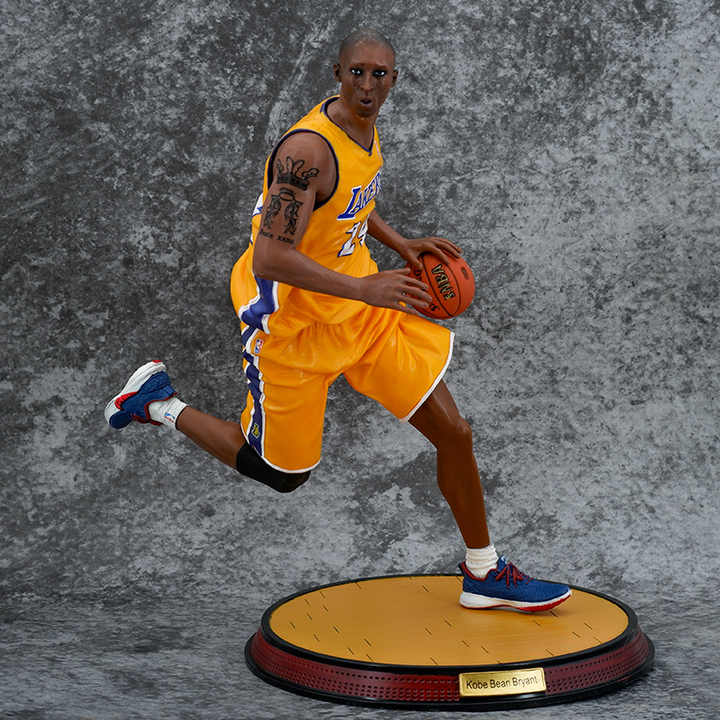 32cm Basketball NBA Black Mamba Dribble Yellow Clothes No. 24 Kobe 