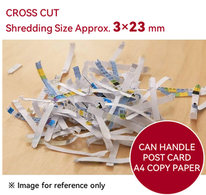 Distruggidocumenti Manuale per Casa, da Tavolo, per Carta/CD/DVD/Carte, Taglio Incrociato, Contenitore Polvere, 3,3 L, Compatto, Personalizzazione Colore - Product Image 5