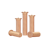 Vis de soudage en acier au carbone plaqué cuivre rouge, goujons de soudage par points, goujons de soudage CD M3 M4 M5 M6 M8 M10