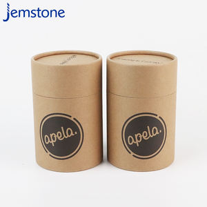 กล่องของขวัญทรงกระบอกทำจากกระดาษแข็งรีไซเคิลได้ บรรจุภัณฑ์สำหรับอาหาร เกรดสำหรับบรรจุเมล็ดกาแฟ ชาแบบใบหลวม บรรจุภัณฑ์แบบหลอดกระดาษคราฟท์ - Product Image 1