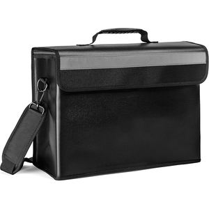 Sac de rangement ignifuge et étanche pour documents, classeurs, documents de format légal et objets de valeur, mallette légère et robuste - Product Image 1