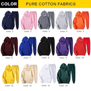 Bán Buôn Men Của Hoodies Set Custom Logo In Hoodies Set Chất Lượng Cao Đồng Bằng Hoodies Crop Top Hai Mảnh Bộ - Product Image 6
