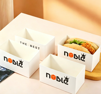Boîtes à sandwich en papier personnalisées de qualité supérieure, contenants alimentaires, emballages pour sandwichs, toasts, beignets, hamburgers