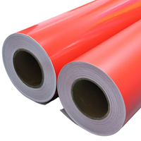 Rollo de vinilo autoadhesivo de pegatinas de PVC mate y brillante de 120gsm, resistente al agua para cortar materiales de póster de plotter