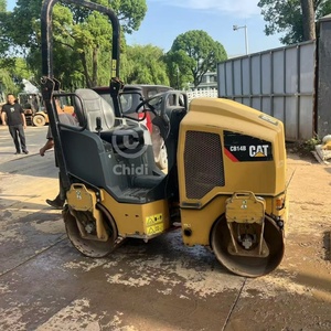 Used Road Roller Original CAT CB14B <b>Riding</b> Vibration Asphalt Roller Cheap Price in Stock Mini Roller CAT CB24 - Product Image 1