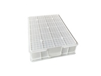 Boîte de rangement de pièces en plastique empilable de petite taille pour entrepôt