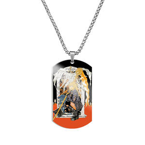 24 Designs Rétro Anime One Side Printing <span class=keywords><strong>Death</strong></span> <span class=keywords><strong>Note</strong></span> Japandi Kira L Porte-clés en métal Accessoires NeckLace Tag - Product Image 5