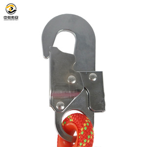 Dispositivo de Protección Contra Caídas Zhongyu, Autoblocante, Capacidad de Carga de 600 kg, Abrazadera de Cuerda de Acero Aleado con Hebilla de Conexión Rápida para Alturas - Product Image 3