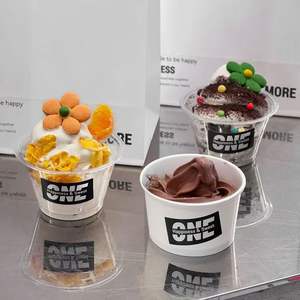 แก้วกระดาษคราฟท์สองชั้นแบบกำหนดเองได้ รีไซเคิลได้ เกรดสำหรับอาหาร ขายดีที่สุด สำหรับบรรจุภัณฑ์อาหารจานด่วน ไอศกรีม และอาหารทำมือ - Product Image 3