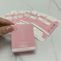 Maßgefertigte Faltschachtel mit Einsteckverschluss Rosa Bedruckte Kartonverpackung für Nagelkunst-Zubehör