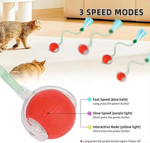 YZS Smart <span class=keywords><strong>Cat</strong></span> Balls mascotte elettriche a coda rapida interattiva palla giocattolo per animali domestici giocattoli interattivi e di movimento - Product Image 3
