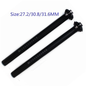 <span class=keywords><strong>Tija</strong></span> de sillín de bicicleta de fibra de <span class=keywords><strong>carbono</strong></span> 27,2/30,8/31,6mm Tubo de sillín de bicicleta de cabeza recta - Product Image 5