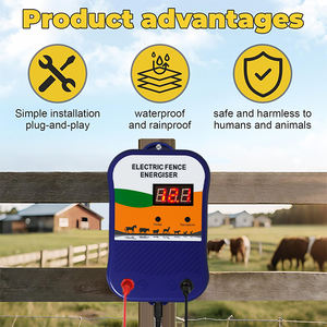 Cargador de Cerca Eléctrica de 12 KV, Energizador de Cerca Eléctrica de Alta Potencia para Contener Ganado y Prevenir la Intrusión de Animales Salvajes - Product Image 2