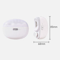 Coupe-ongles électrique 2-en-1 USB, tondeuse automatique anti-pincement pour doigts et orteils, 400 mAh, multifonctionnel en plastique