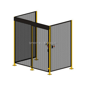 Hsj clôtures de sécurité industrielle fer métal acier robuste garde protecteur poudre enduit maille équipement gardes de sécurité - Product Image 2