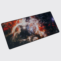 Tapis de bureau extra large pour le gaming, épaisseur 2mm/3mm, base antidérapante, tissu lisse avec bords cousus pour bureau de gamer
