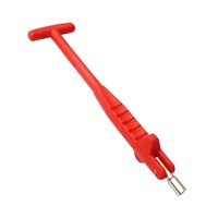 Outil professionnel d'extraction et d'installation de valves de pneus à poignée en T pour valves en caoutchouc à clipser TR413, outil de réparation pour voitures, camions et motos