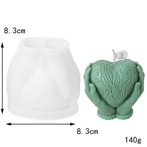 3 डी दिल मोमबत्ती मोल्ड मोमबत्ती बनाने के लिए वाल्व मोल्ड सिलिकॉन मोल्ड सिलिकॉन मोल्ड सिलिकॉन मोल्ड - Product Image 3