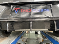 Lèvre de pare-chocs arrière de voiture 3K Twill Dry Carbon Fiber Rear Diffuser Spoiler Accessoires de voiture pour Volkswagen Golf 8 GTI 2021-UP