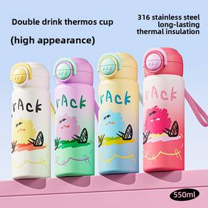 Nuevo Termo <span class=keywords><strong>de</strong></span> Alta Gama con Aislamiento al Vacío, Diseño <span class=keywords><strong>de</strong></span> <span class=keywords><strong>Dibujos</strong></span> <span class=keywords><strong>Animados</strong></span>, Acero Inoxidable 316, para Estudiantes y Niños Escolares - Product Image 5