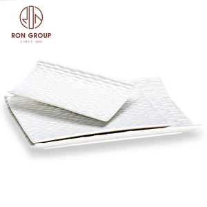 Vajilla Rectangular de porcelana para restaurante y Hotel, vajilla de cerámica blanca PARA CENA, precio barato, venta al por mayor - Product Image 1