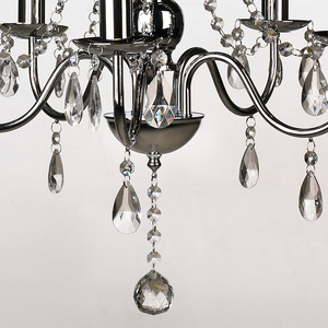 Lustres en cristal de style palais en acier inoxydable, design le plus récent du fabricant, luminaires suspendus pour restaurants et boutiques - Product Image 5