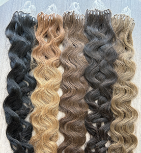 Chất Lượng Hàng Đầu Tự Nhiên Sóng Màu Nâu Đậm 26 Inch H6 Lông Tóc Con Người Mở Rộng 100% Lớp Biểu Bì Phù Hợp Lông Tóc - Product Image 2