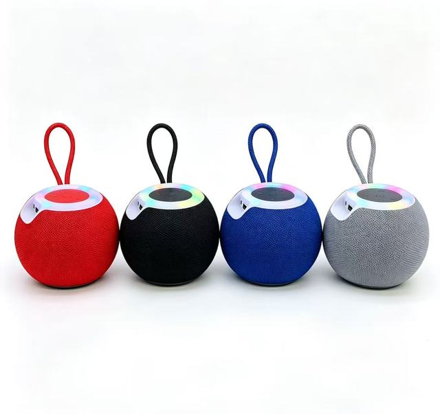 Portable Mini Speaker RGB LED Light Wireless Outdoor Waterproof Speaker Support TF Card Handheld Small Speaker