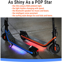 Ab stok akıllı elektrikli Scooter Ninebot tarafından Segway C2 Pro çocuklar için 16km/s Max hız çocuk Kickscooter 17km aralığı