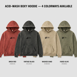 Sweat à capuche oversize en molleton de coton délavé pour homme avec poche kangourou - Product Image 6