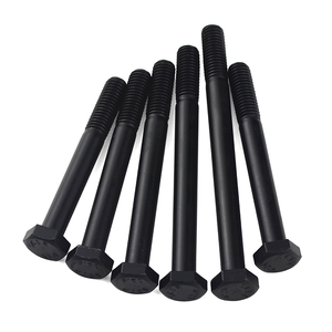 Hex bu lông 3/8 cấp 4.8 8.8 10.9 A193 A194 B7 kim loại cường độ cao đầy đủ chủ đề Đen Hex bu lông và đai ốc 30mm M8 M10 M16 M30 - Product Image 4