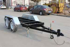 Venta caliente equipo remolque chasis doble eje generador remolque marco <span class=keywords><strong>Iler</strong></span> marco plata coche Dolly remolque 3T - Product Image 5