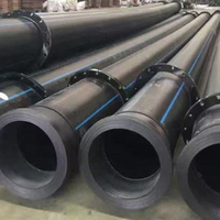 Tuyau d'alimentation en eau en polyéthylène HDPE DN110, qualité alimentaire PE100 SDR 17, pour l'alimentation en eau, le drainage et l'irrigation