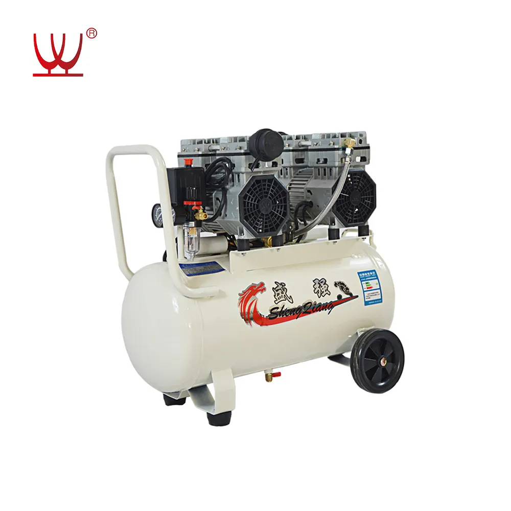 Air Compressor Air Pump Small Silent Oil-送料Air Pump Woodworking Paint Compressor
