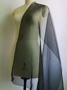 Tissu en <span class=keywords><strong>soie</strong></span> <span class=keywords><strong>noire</strong></span> OEKO 140 cm, tissu en organza de mûrier, Tecido, tissu de doublure en gaze de mode, tulle 6 mm 55'' en organza de <span class=keywords><strong>soie</strong></span> - Product Image 6