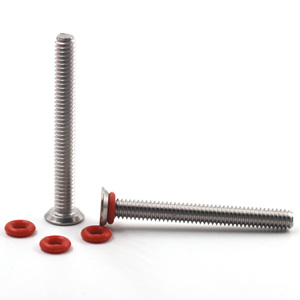 Tùy chỉnh đầu phẳng thép không gỉ M2 M8 M10 M12 M15 Torx chống trộm an ninh Máy Vít không thấm nước O Ring niêm phong vít - Product Image 3