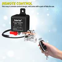 Boîtier de relais de voiture étanche pour moteur sans fil télécommandé 12v interrupteur anti-vol universel 200A deux télécommandes sans fil