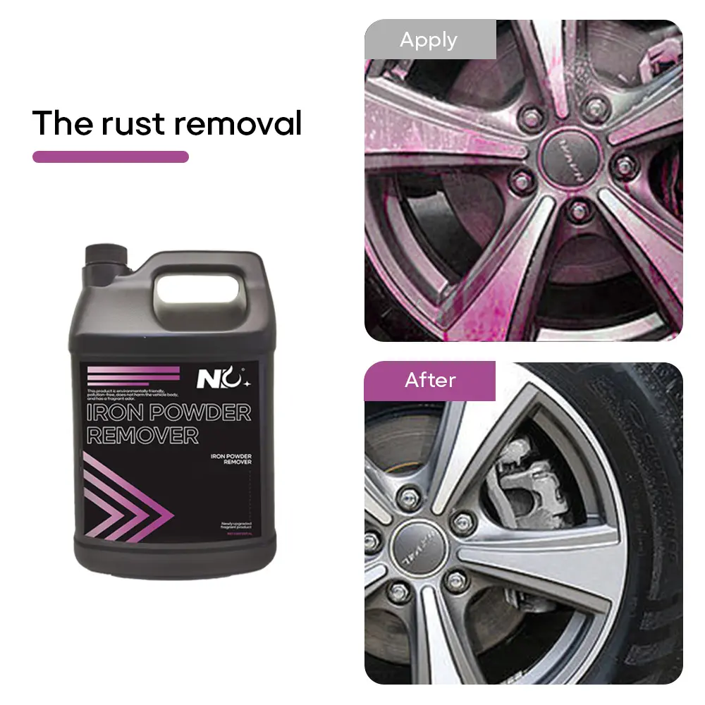 4L Iron Remover Car Chemical Cleaning Pro Iron Remover et Wheel Cleaner pour voiture
