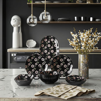 Japanese Kitchen Plates Set Dinner Dinnerware Ceramic Dish Bowls Tableware for Restaurants Luxury