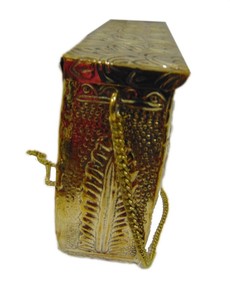 Bolso de Mano Tipo Sobre, Hecho a Mano, de Latón Repujado, Estilo Indio, Bolso de Noche para Mujer - Product Image 3