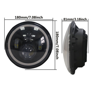 Phare LED pour voiture et moto <span class=keywords><strong>KB</strong></span>-5421 D104 7 pouces Wrangler 12V 6000K Super lumineux Faisceau haut/bas Étanche <span class=keywords><strong>4000</strong></span> Lumens 70W Neuf - Product Image 4